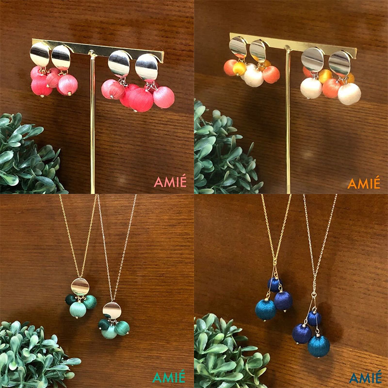 ハンドメイド作家、【AMIÉ】さんの巻玉アクセサリーをご紹介！