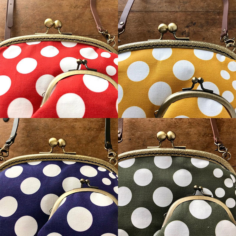 ドット柄布作家 【dot plus】さんのがま口バッグをご紹介！