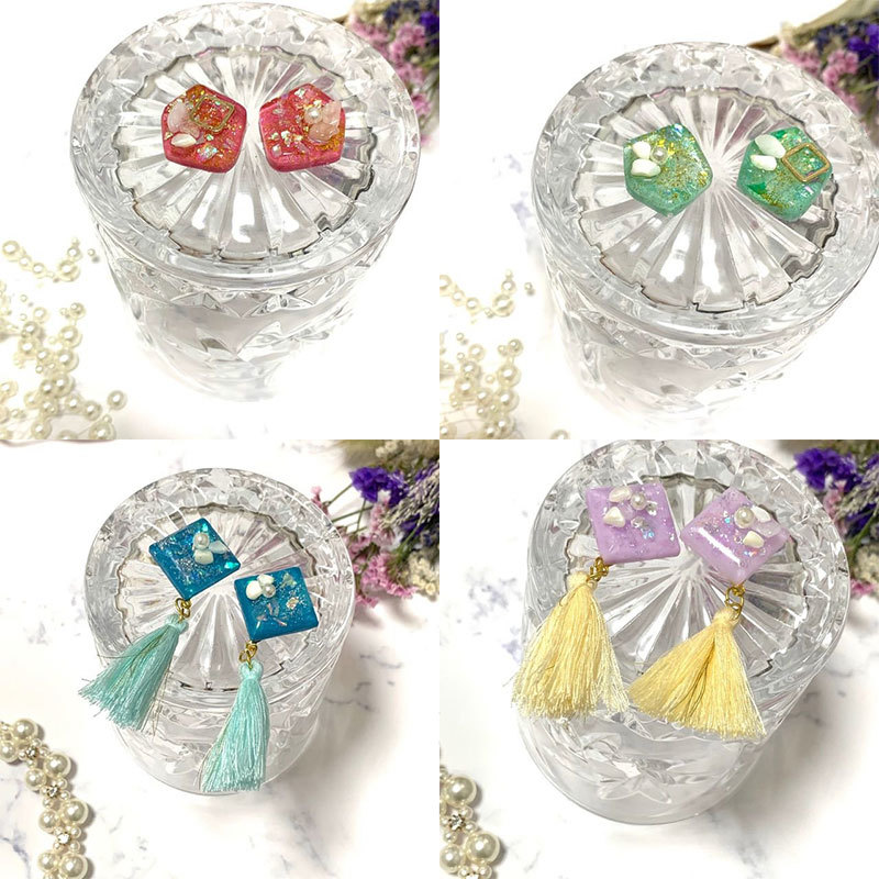 ハンドメイド作家、【Miel cocotte】さんのキャンディピアス作品をご紹介！