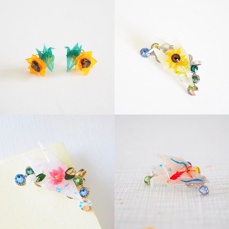 和風ペーパーアクセサリー【緒花-OKA-】さんの作品をご紹介！