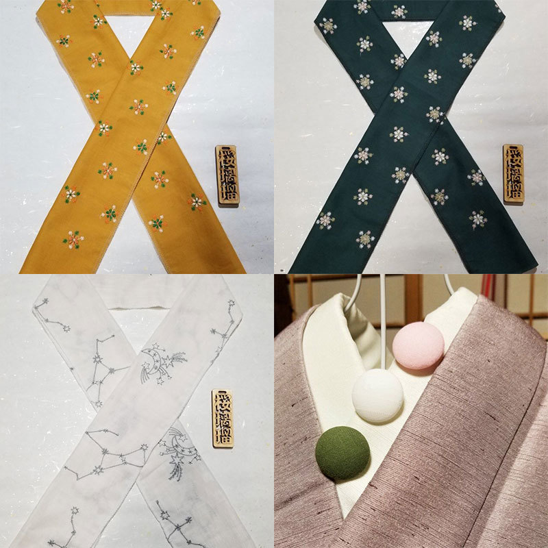 和裁士【りる=桜璃瑠】さんの半衿作品（着物）をご紹介！
