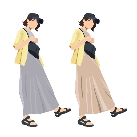 【春夏コーデ】クールにもウォームにもあうイエロー。あなたならどっちを選ぶ？