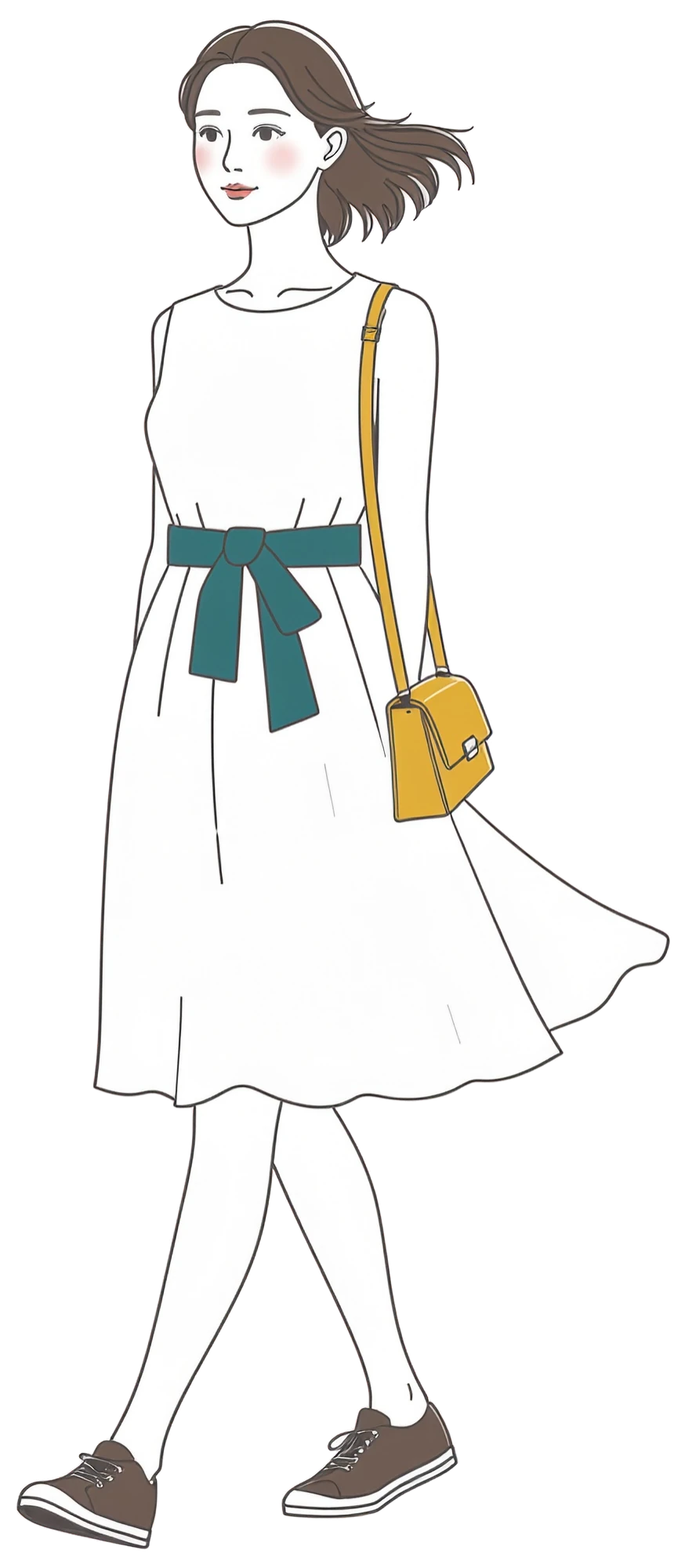 サマーワンピースの絵