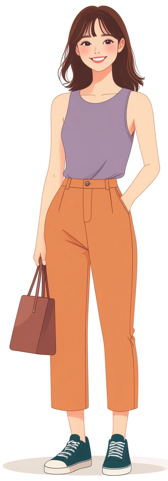 タンクトップとパンツの絵