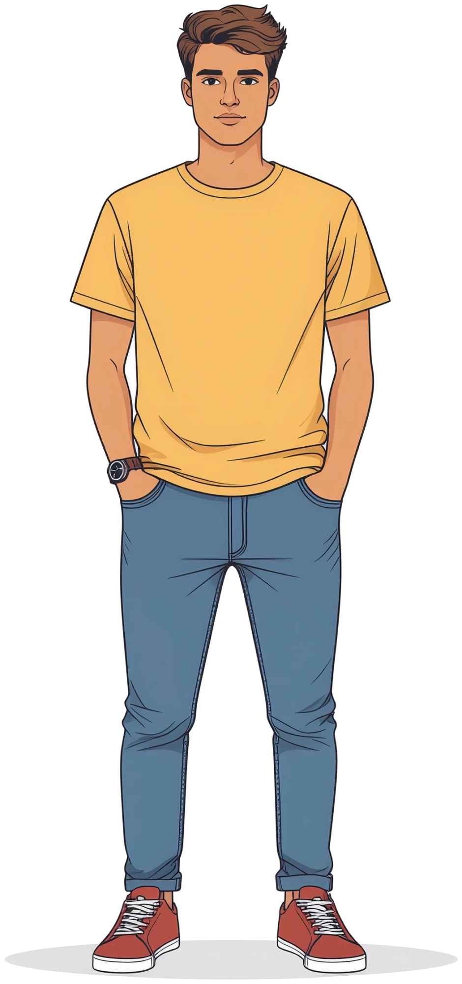 Tシャツとパンツの絵